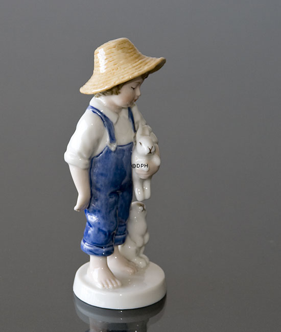 2001 Bing & Gröndahl Jahresfigur, Junge mit Hase