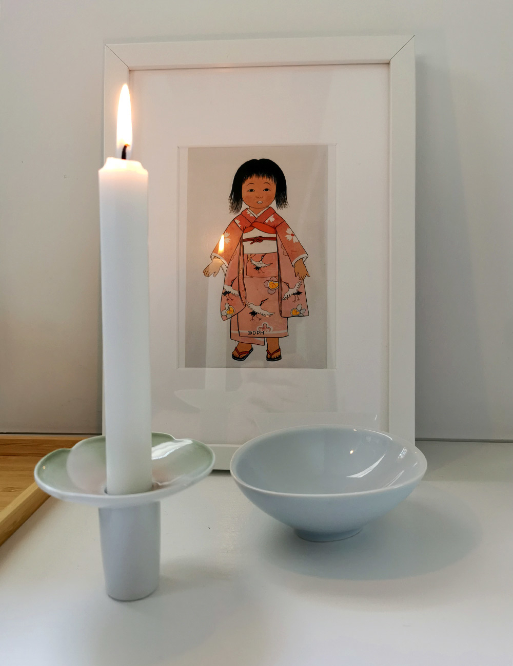 Bing & Grøndahl Jahresvase/Kerzenständer 1987