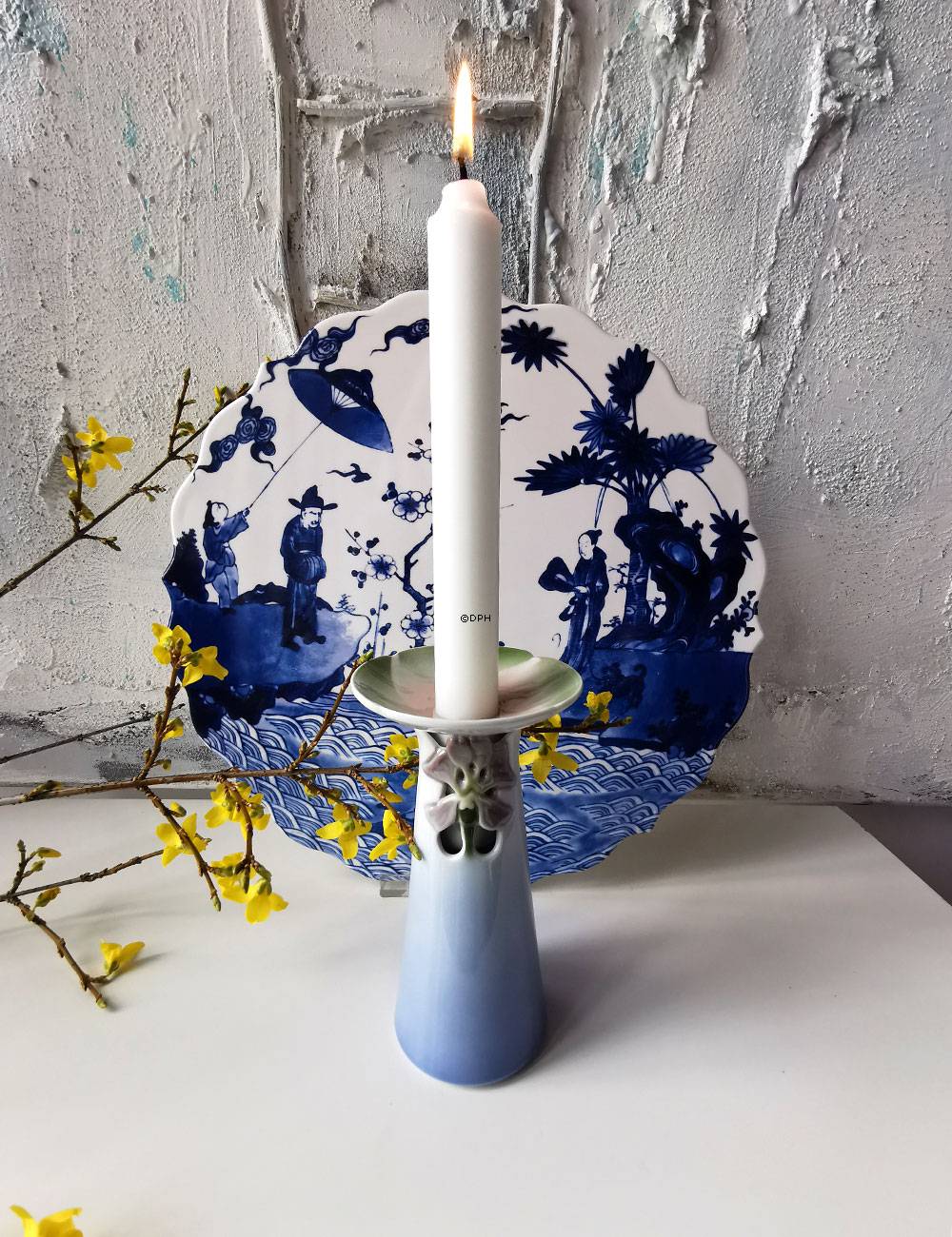 Bing & Grøndahl Jahresvase/Kerzenständer 1988