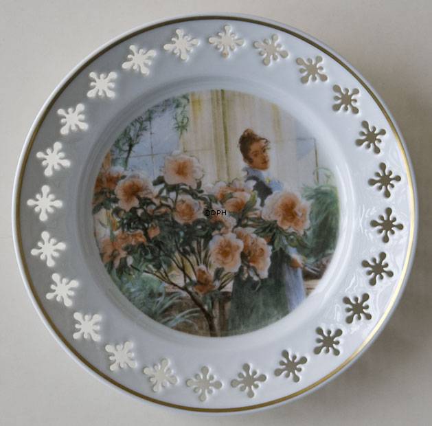 Azelea. Carl Larsson, Serie Nr.. 4, Teller Nr.. 3, Bing & Gröndahl