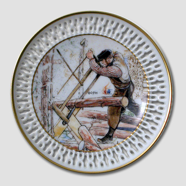 Waldarbeit - Carl Larsson Plakette