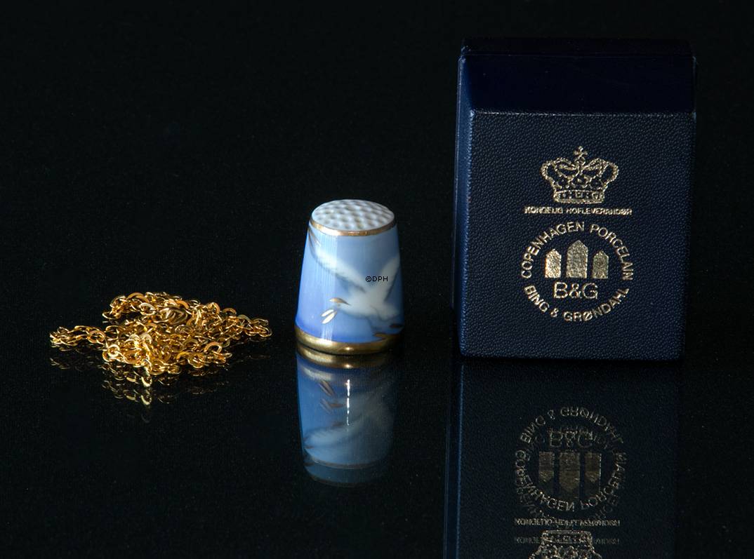 Möwe mit Gold, Fingerhut, Bing & Gröndahl