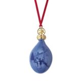 2006 Bing & Gröndahl Weihnachtsornament, Weihnachtstropfen, Begrüßung von Gästen zu Weihnachten