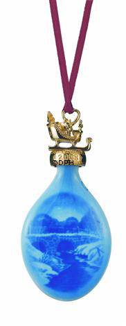 2008 Bing & Gröndahl Weihnachtsornament, Weihnachtstropfen, entlang der Ochsenstraße