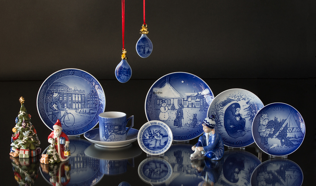 2016 Bing & Gröndahl Weihnachtsornament, Weihnachtstropfen, Hans Christian Andersens Haus