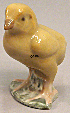 1990 Bing & Gröndahl Henne mit Küken, Muttertagsfiguren, 2 Figuren