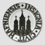 Stadtwappenteller, HAFNIENSIS INSIGNIA CIVIT, Bing & Gröndahl