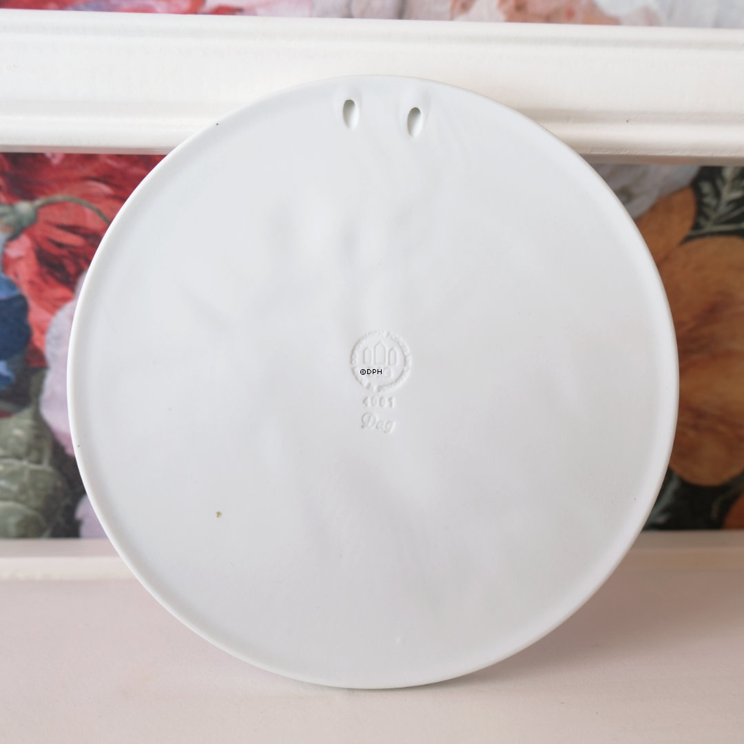 Thorvaldsen Biskuitplatte, Der Tag, 14 cm Bing & Gröndahl Nr. 4001