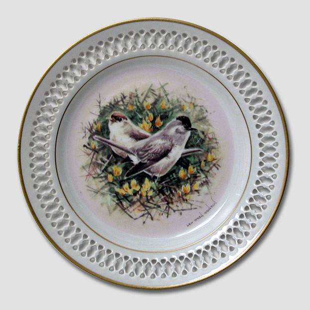 Bing & Gröndahl Teller, Singvögel, Mönchsgrasmücke