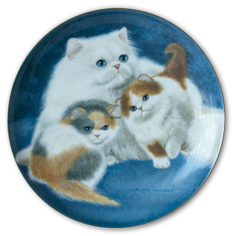 Bing & Gröndahl Teller mit Katzenportrait