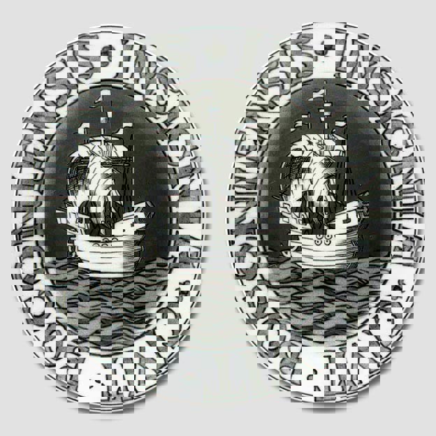 Stadtwappenteller, BOGONIENSIS INSIGNIA CIVIT, Bing & Gröndahl