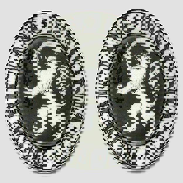 Stadtwappenteller, FREDERICIANÆ INSIGNIA CIV, Bing & Gröndahl