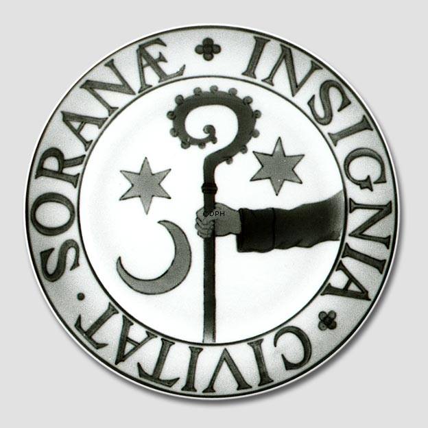 Stadtwappenteller, SORANÆ INSIGNIA CIVITAT, Bing & Gröndahl
