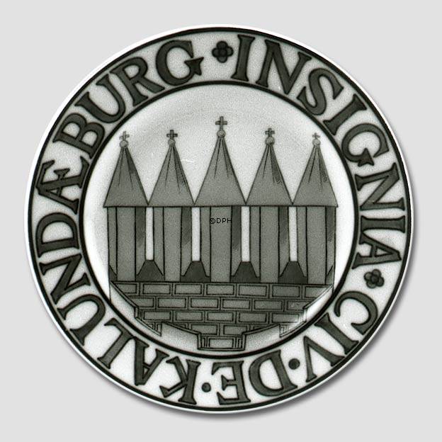 Stadtwappenteller, KALUNDÆBURG INSIGNIA CIV DE, Bing & Gröndahl