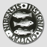 Stadtwappenteller, NIBENSIS INSIGNIA CIVITAT, Bing & Gröndahl