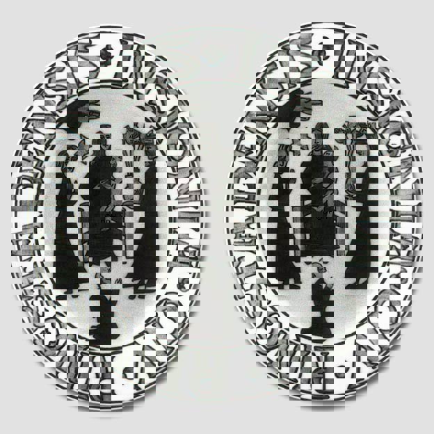 Stadtwappenteller, RINGSTADENSIS INSIGNIA CIV, Bing & Gröndahl