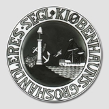 Stadtwappenteller, KJØBENHAUNS GROSHANDLERES SEGL, Bing & Gröndahl