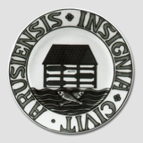 Stadtwappenteller, ARUENSIS INSIGNIA CIVIT, Bing & Gröndahl
