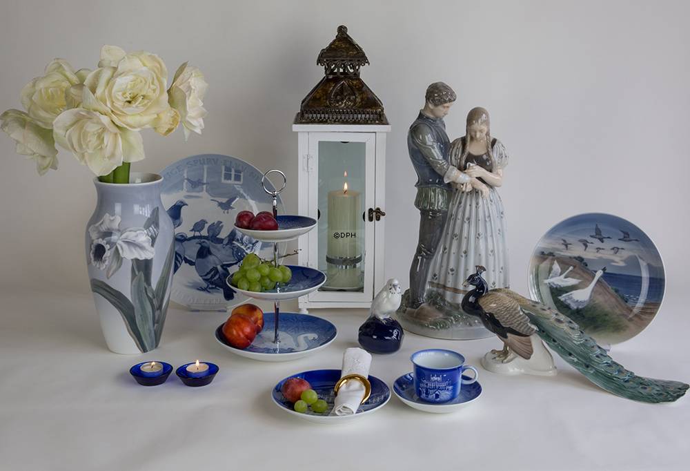 1909 großer Weihnachtsteller, Armer Spatz fliegt vom Dach, Bing & Gröndahl