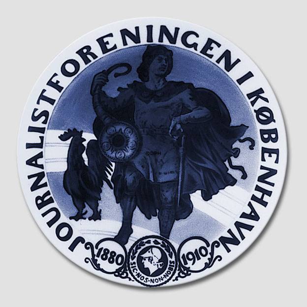 Kopenhagener Gesellschaft der Journalisten Gedenkteller 1880-1910, Bing & Gröndahl