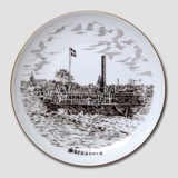 Bing & Gröndahl Teller, Svendborg, Zeichnung in Braun