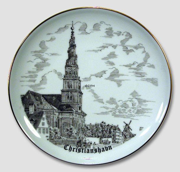 Bing & Gröndahl Teller, Zeichnung in Braun