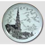 Bing & Gröndahl Teller, Zeichnung in Braun