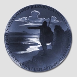 930-1930 Jubiläumsteller, isländischer Soldatenteller, Bing & Gröndahl