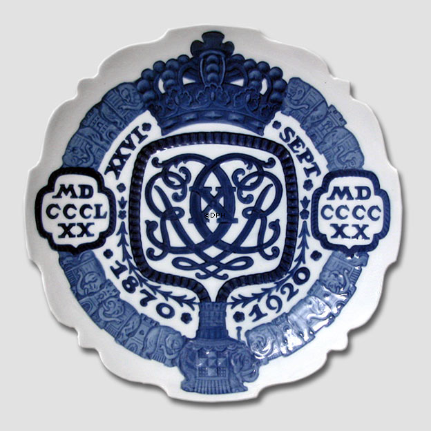 Gedenkmonogrammteller 1870-1920, Bing & Gröndahl