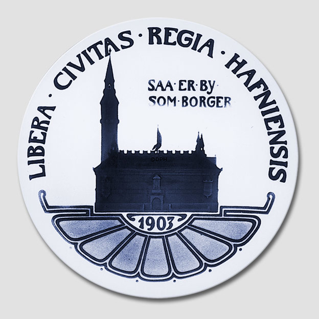 Gedenkteller, wie Bürger so Stadt, Bing & Gröndahl