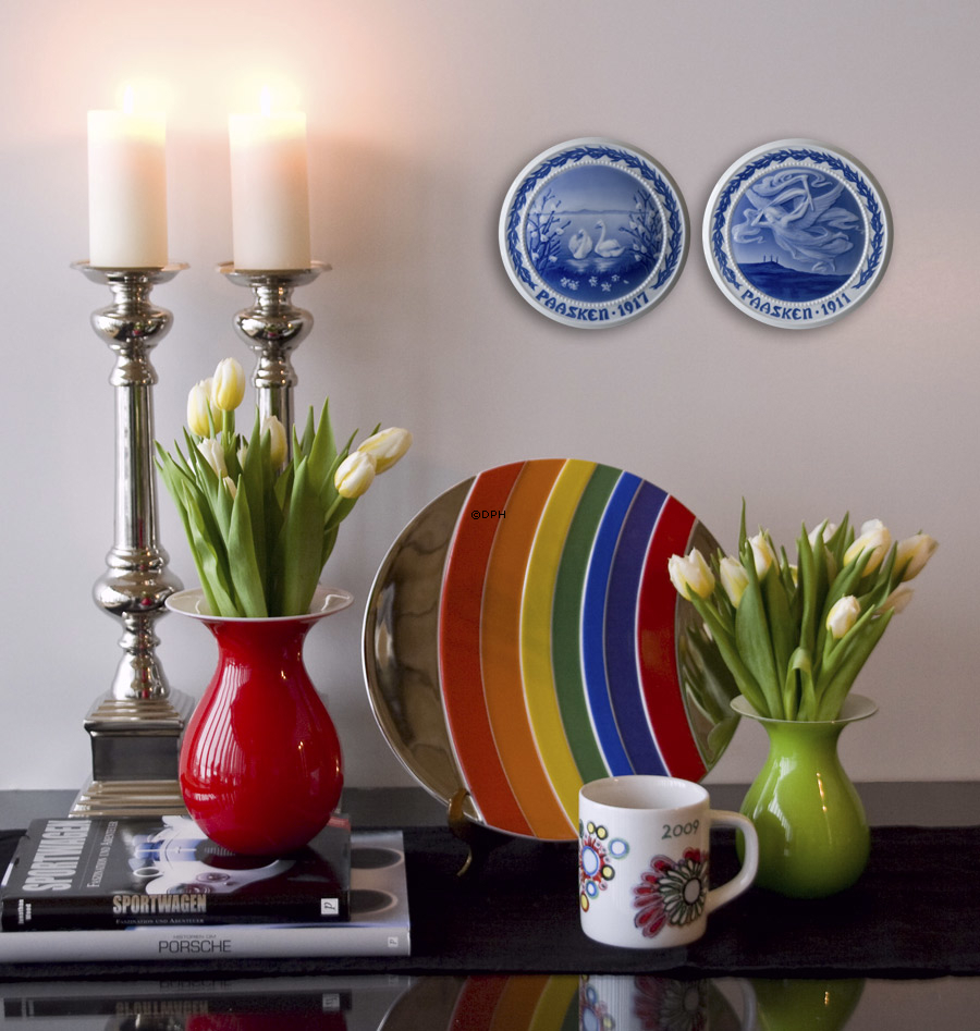 Schwäne und Narzissen 1917, Bing & Gröndahl Osterteller