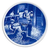 Bing & Gröndahl Weihnachtsplakette 2003 Heiligabend im Stall