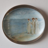 P. S. Krøyer ovale Teller, Abendspaziergang am Strand, Bing & Gröndahl