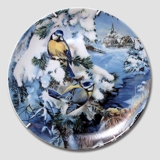 Hutschenreuter, Teller in der Serie Wintervögel