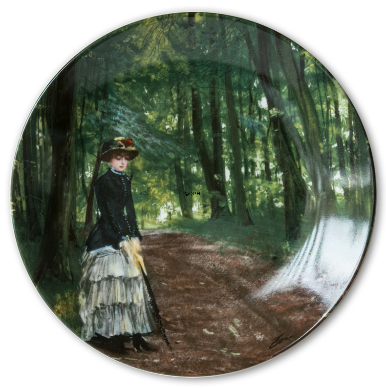 Teller Nr. 3 in der Serie "Meisterhafte Aquarelle"