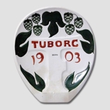 1903 Brauereiteller, Tuborg. Entworfen von Christian Joachim