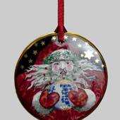 2000 Bing & Gröndahl Weihnachtsmann rund um die Welt Ornament