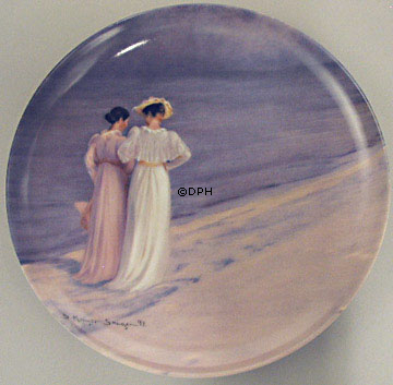 P. S. Krøyer Teller Abendspaziergang am Strand, Bing & Gröndahl