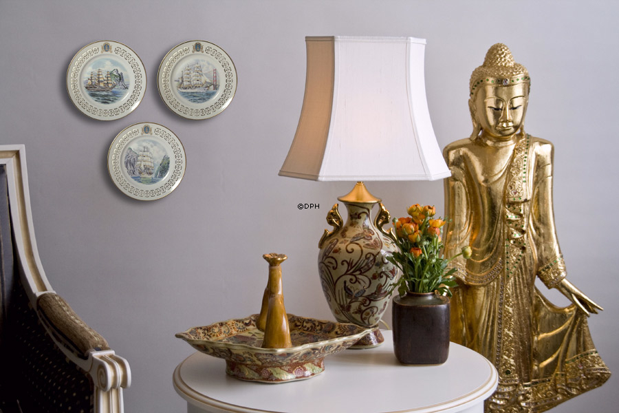 The Eagle - Amerikanisches Schulschiff. Windjammerteller, Nummer 2. Bing & Gröndahl Schulschiff The Eagle, USA.