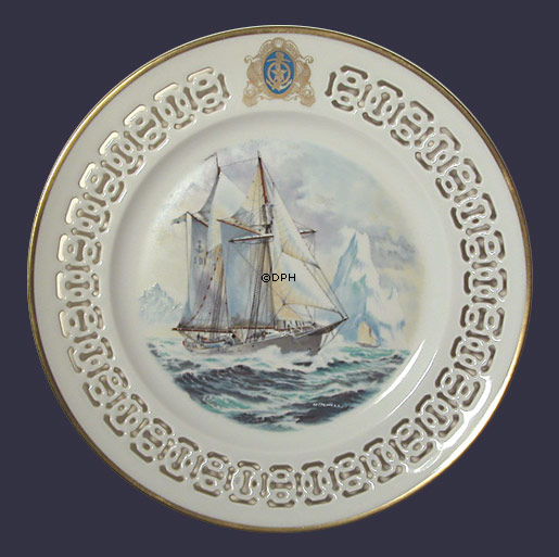 Gladan - Das schwedische Schulschiff. Windjammerteller Nr. 3, Bing & Gröndahl