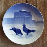 Tauben im Schlosshof 1921, Der Bing & Gröndahl Weihnachtsteller