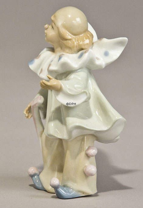 Clown stehend mit seinem Banjo Nr.1,