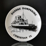 Christian IX, Dänische Dampfschiffe Teller no. 6