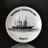Dania, Dänische Dampfschiffe Teller no. 8