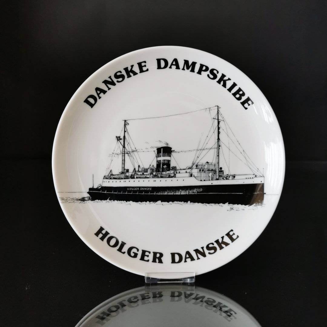 Holger Danske, Dänische Dampfschiffe Teller no. 11