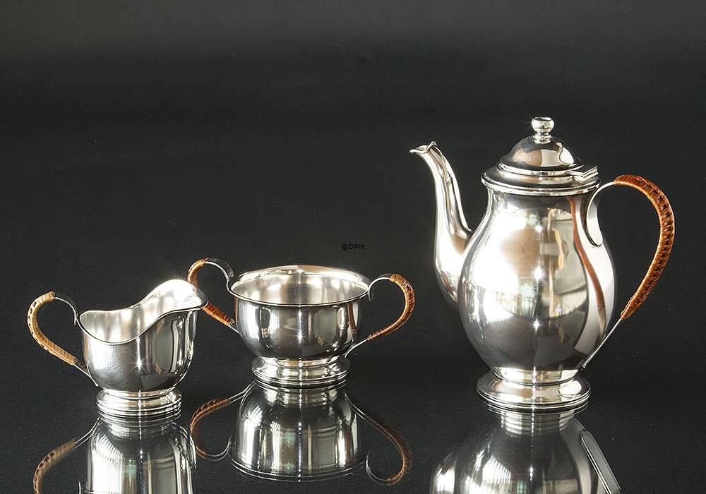 Silverco Kaffeekanne, Milchkännchen und Zuckerdose