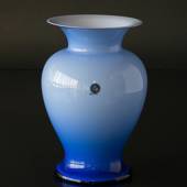 Holmegaard Amfora Vase blau Opal, stor