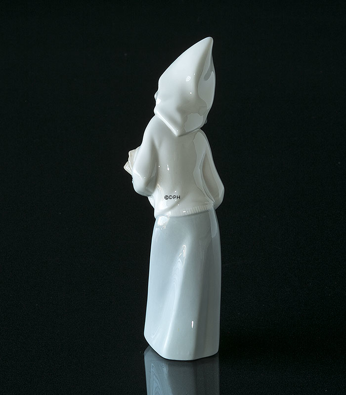 Lladro Figur Mädchen mit Hahn, 20 cm