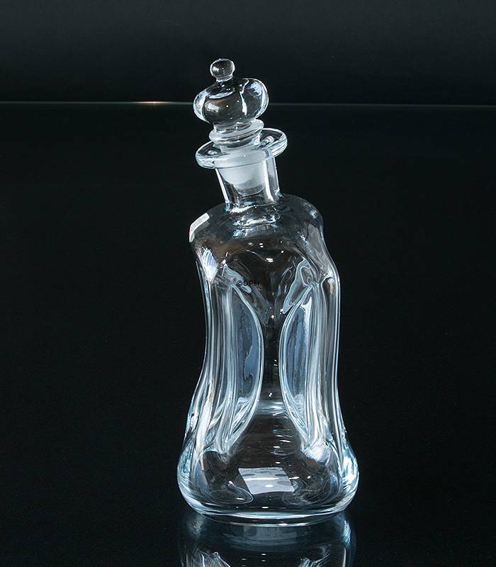 Holmegaard geSchlaufee Glug-Flasche mit Pfropfen, Glas