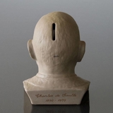 Große Statemen Charles de Gaulle Sparschwein Nr. 4, 1982, Söholm